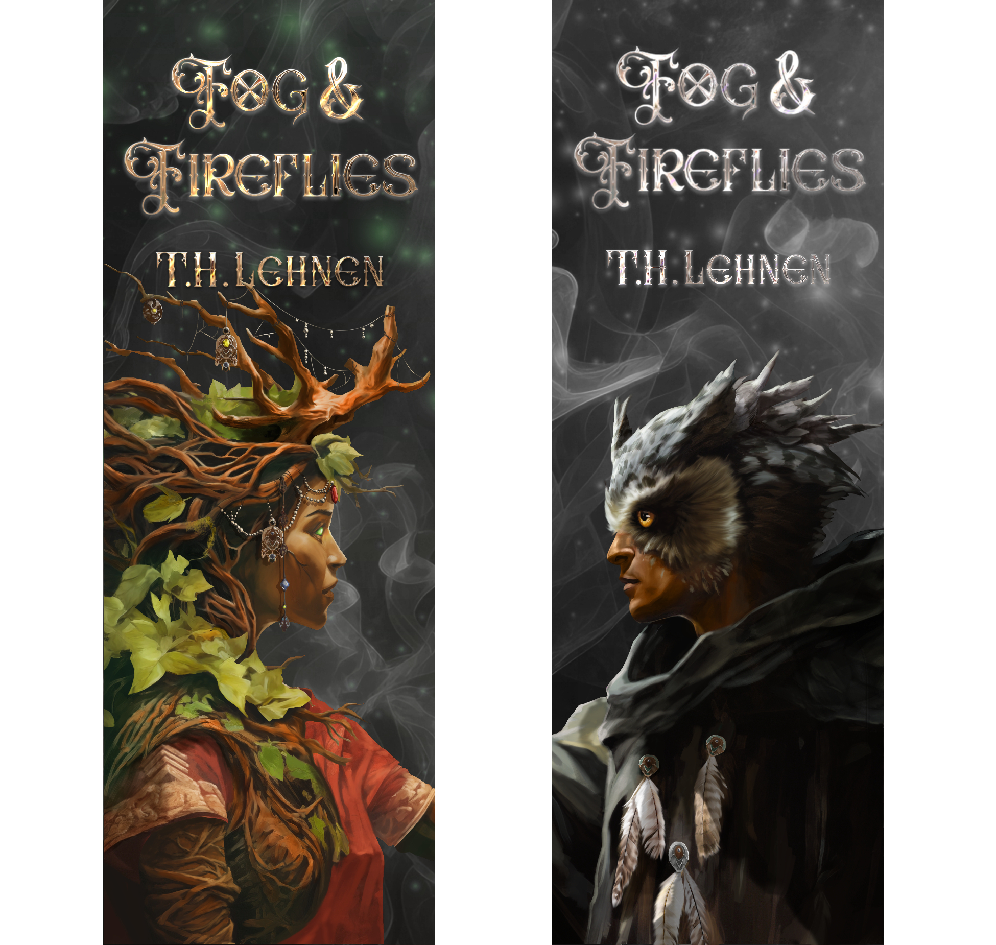 Purchase bookmarks with Fog & Fireflies, featuring Melial and Nod.